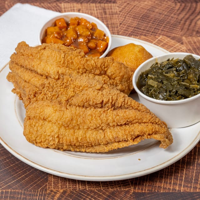 Catfish Dinner - 2pc w/2-Sides.