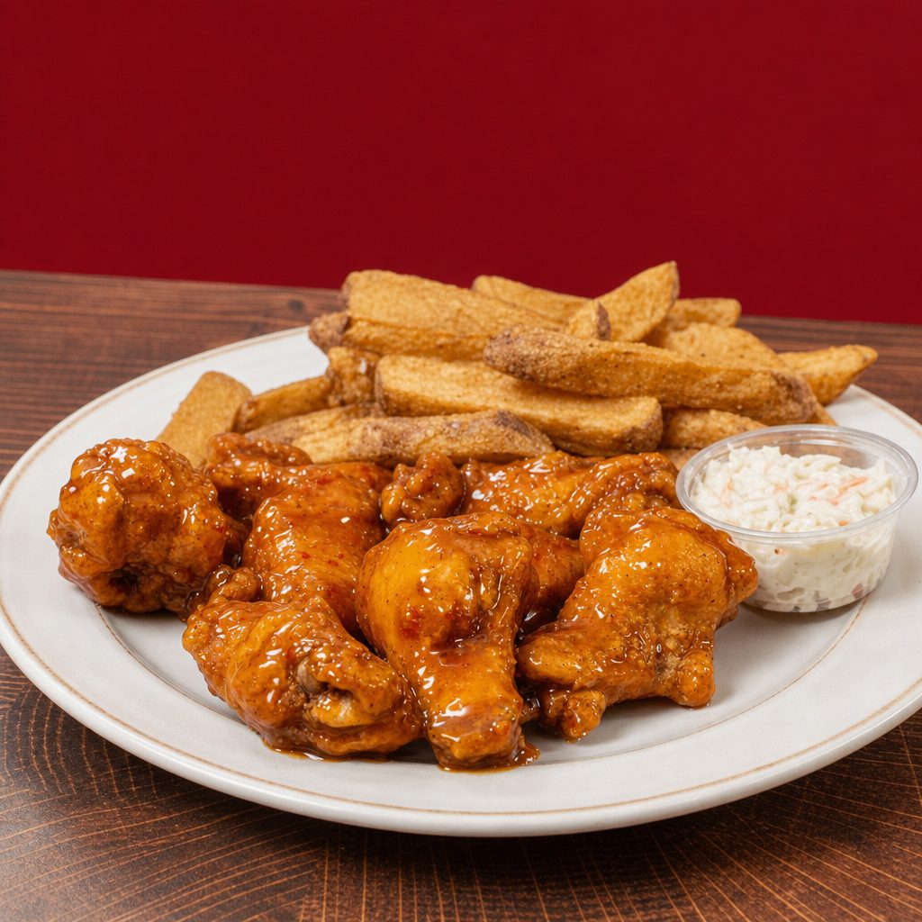 Party Wings - Sweet Red Chili - 12pc w/Fries.