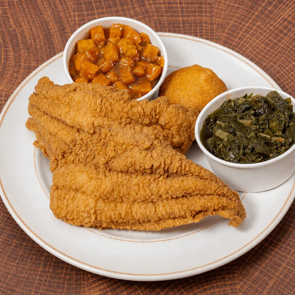 Catfish Dinner - 2pc w/2-Sides.