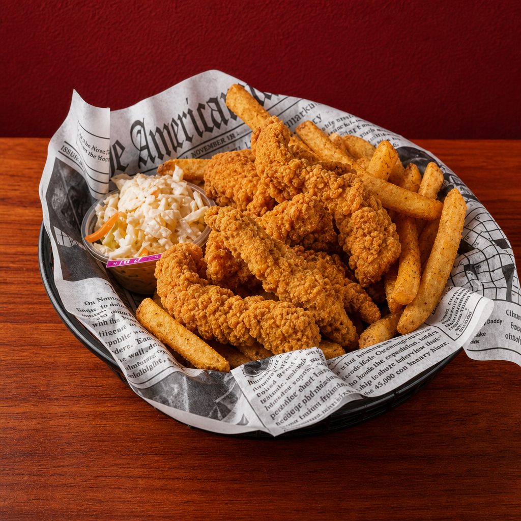 Chick N' Tenders - 6pc (includes fries & slaw).