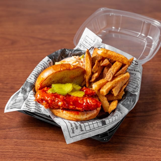 Hot N' Spicy Chick N' Sandwich Combo (includes fries & slaw).