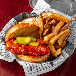 Hot N' Spicy Chick N' Sandwich Combo (includes fries & slaw)